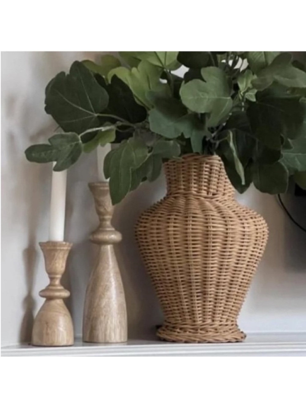 Studio McGee RARE Light Woven Rattan Vase - Natural - Picture 5 of 9